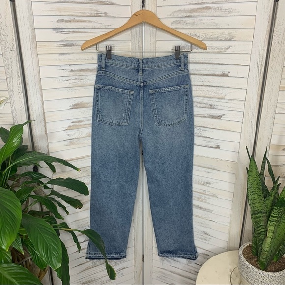 WE THE FREE | FREE PEOPLE Women's 24 Lita High Rise Distressed Crop Denim - Picture 3 of 13